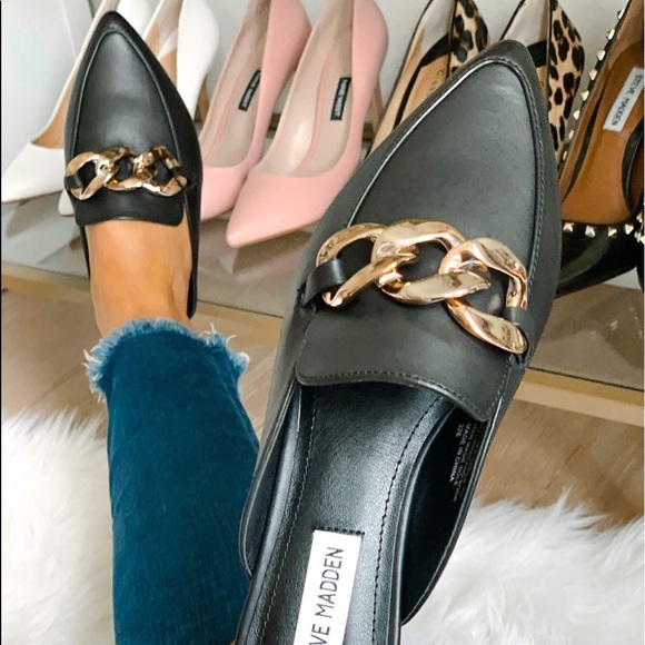 Steve Madden Finn Chained Slipon Mules 